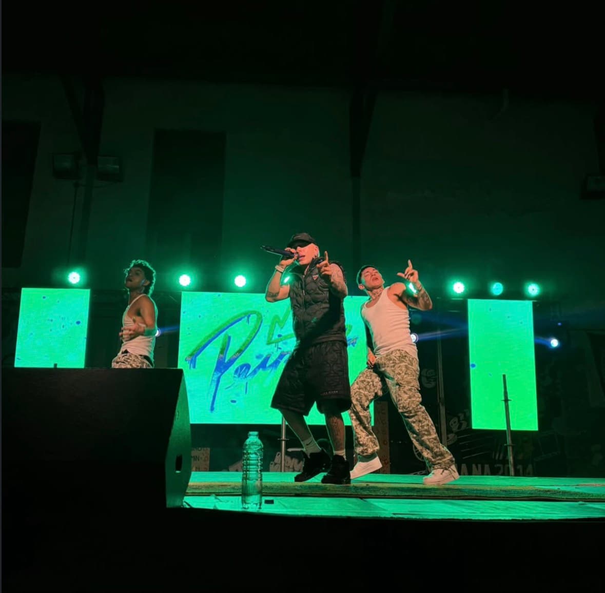 Artista durante un evento producido por Santucho Eventos
